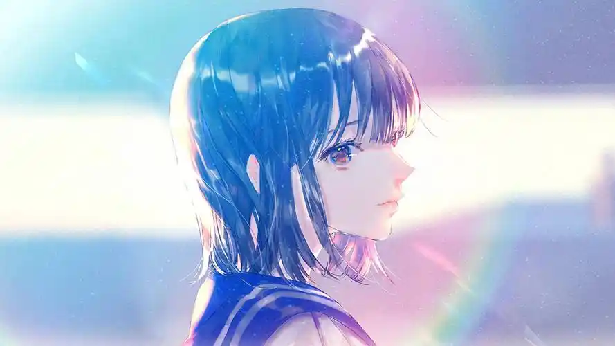 治愈系二次元卡通少女壁纸,阳光下的女孩,美好而纯真_举报