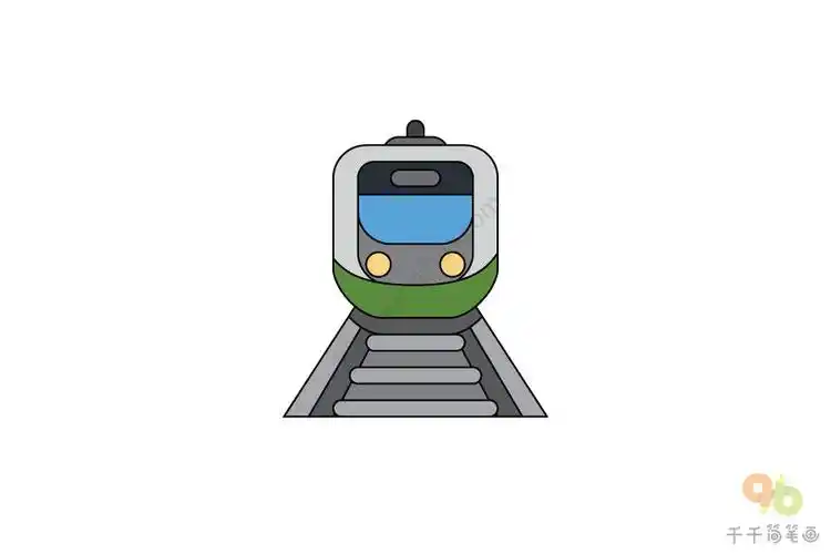 地铁简笔画图片,卡通地铁简笔画,地铁简笔画彩色,地铁简笔画步骤图