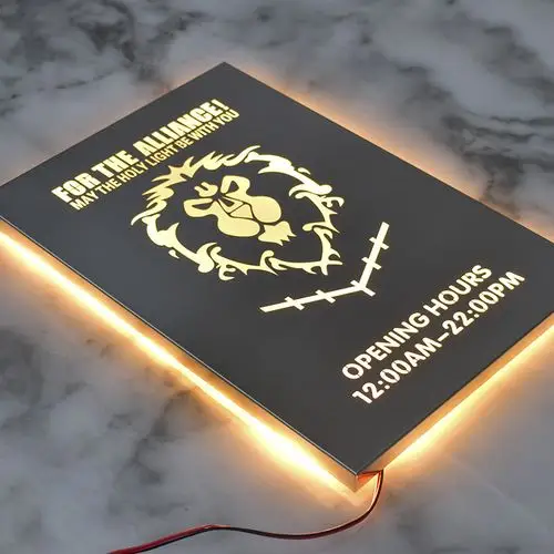 韩式ins不锈钢发光镂空灯箱牌匾咖啡店门头广告灯箱