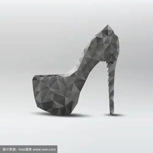 抽象,高跟鞋,鞋子,黑色,女人