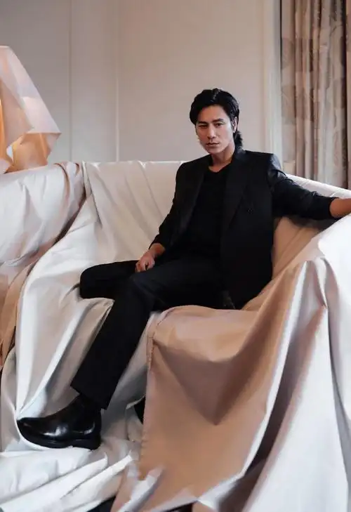 陈坤氛围感的神##陈坤层次感全黑西装造型