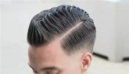男生背头莫西干发型 两边铲一道杠发型男 -好发型