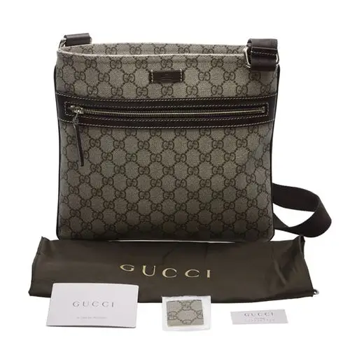 【包邮包税】gucci/古驰 男士双g印花斜挎包单肩包 295257 kgdig 8588
