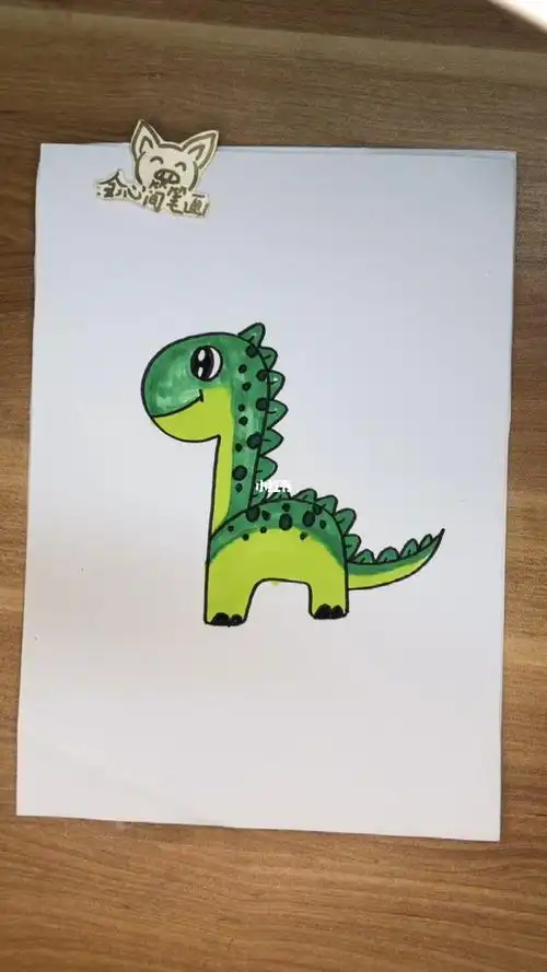 小恐龙简笔画简笔画小恐龙教程简笔画教程文化