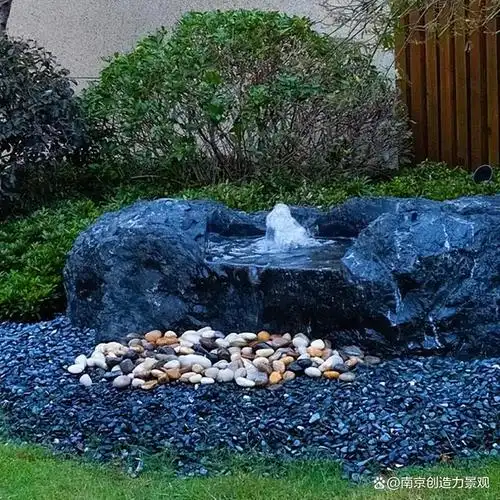 小庭院最适合的水景——涌泉,精致有趣,活泼灵动