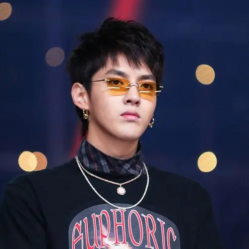 2018吴亦凡明星同款无框墨镜透明眼镜潮男原宿嘻哈时尚小框太阳镜