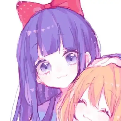 手绘动漫闺蜜可爱头像