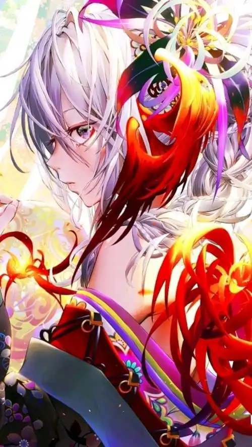 动漫精美壁纸图享主题彼岸花少女