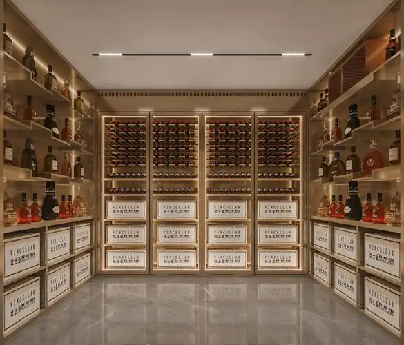 厦门台湾山庄白酒酒窖设计效果图