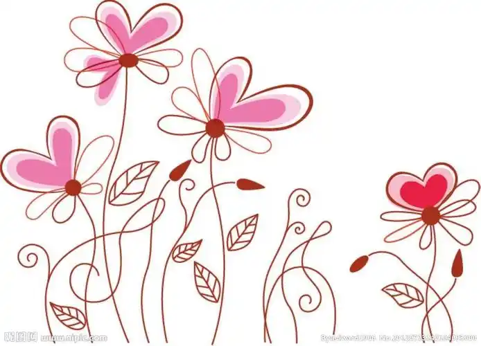 鲜花花朵背景矢量图_矢量背景底纹素材_底纹背景_底纹边框_矢量图库_