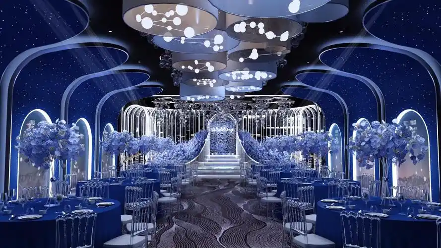 两款豪华婚礼布置现场三维效果