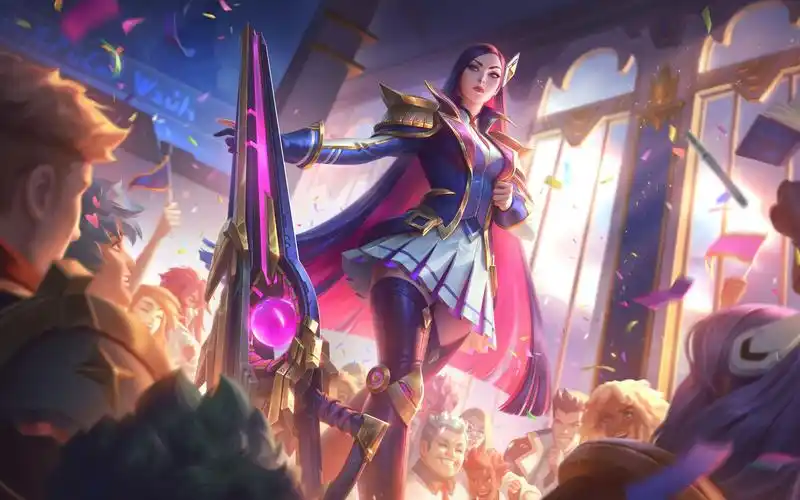 lol皮肤展示皮城女警凯瑟琳战争学院系列皮肤展示