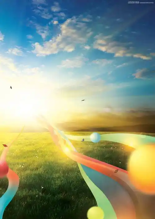 photoshop合成唯美光影梦幻草原壁纸图片_ps教程_免费资源网