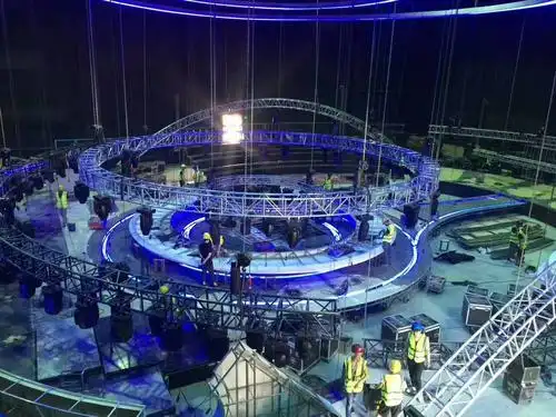 圆形舞台灯架 铝合金圆形太空架 异形太空架 异形灯架 造形演出