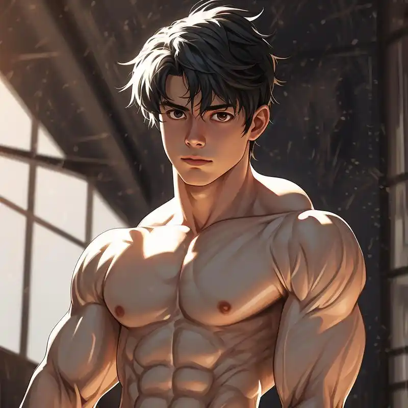 94帅气腹肌男漫画头像90