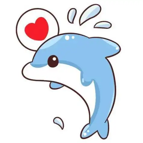 可爱小海豚简笔画(小海豚可爱简笔画小图案) -【爱个性】