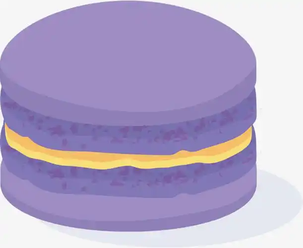 紫色美味甜点马卡龙