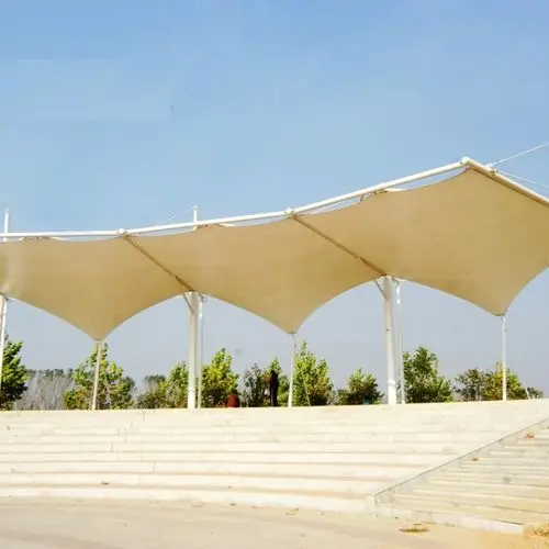 钢膜结构雨棚看台膜结构遮阳棚