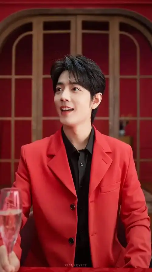 肖战新年红西装##肖战