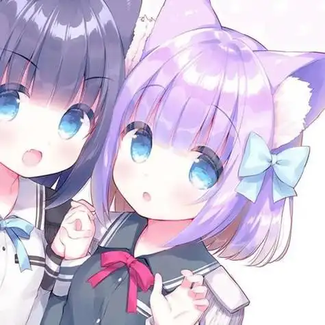 闺蜜2人动漫头像 动漫头像图片大全 -【爱个性】