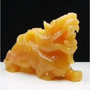 黄玉貔貅招财摆件图片