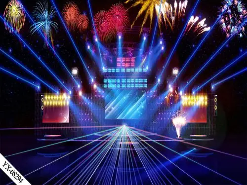 音乐男女舞台直播间主题背景