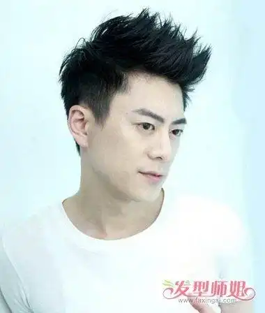 男生上梳飞机头短发发型