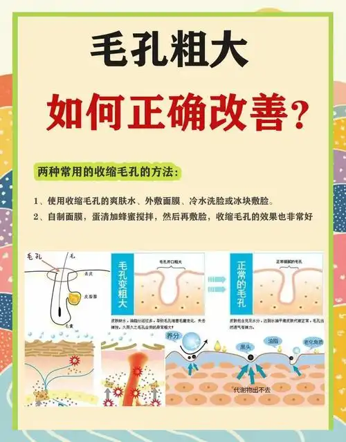 毛孔粗大怎么办?5个方法帮你改善!