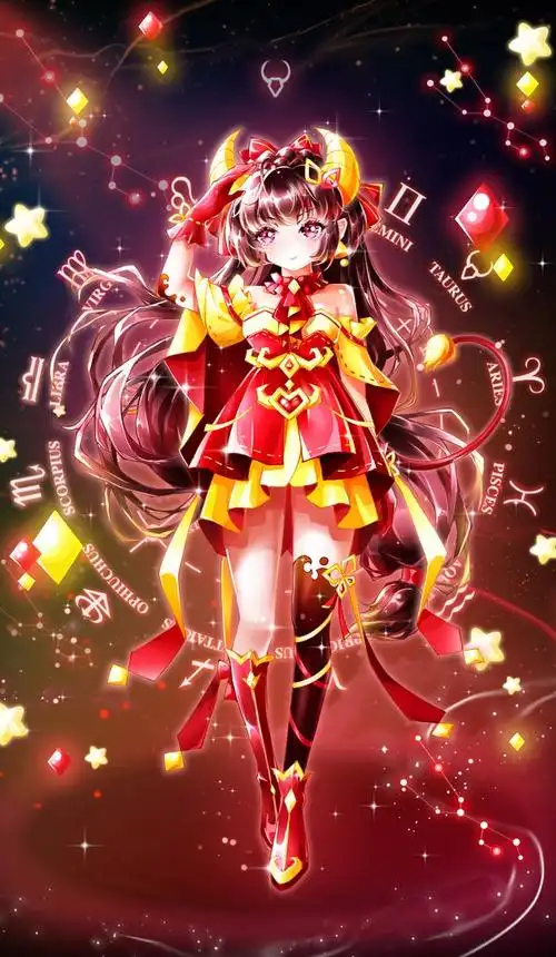 最近画的彩色金牛星座拟人