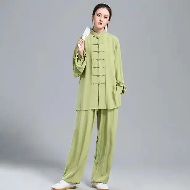 这款冰丝棉太极拳棉绸练功服真的太舒适了!