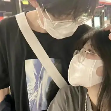 高级高冷双人同框情侣头像图片