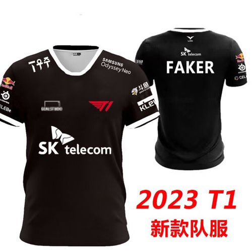 t1队服2023lck战队春季新款英雄lol联盟faker同款衣服短袖t恤周边 t1