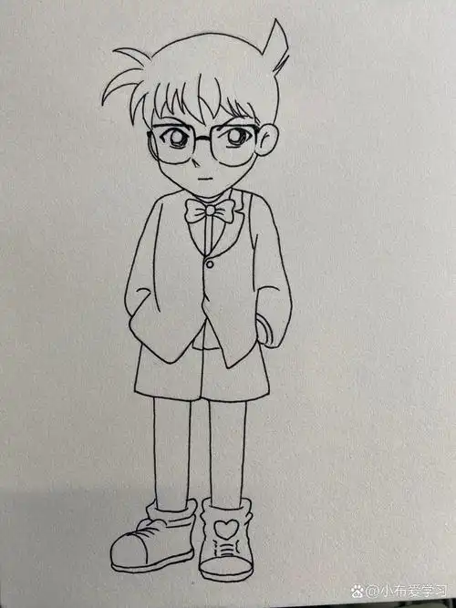 q版柯南 #铅笔画# #儿童简笔画# #儿童插画