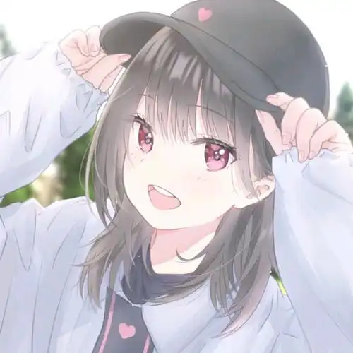 可爱粉色二次元女生头像