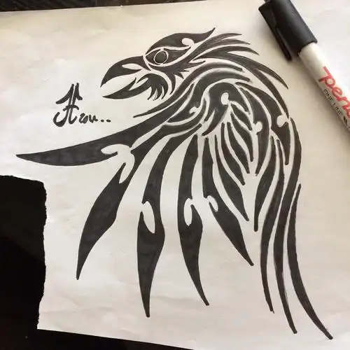 燕先生图腾纹身手稿