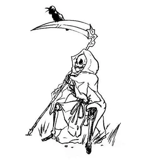 死神简笔画 死神简笔画简单又恐怖