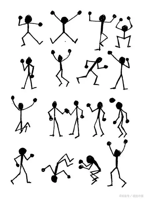 火柴人怎么画简单又霸气