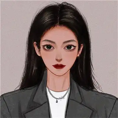 简约耐看的独一无二手绘情侣头像