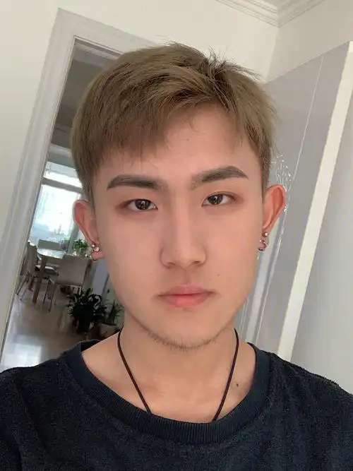 自己染发青木亚麻灰