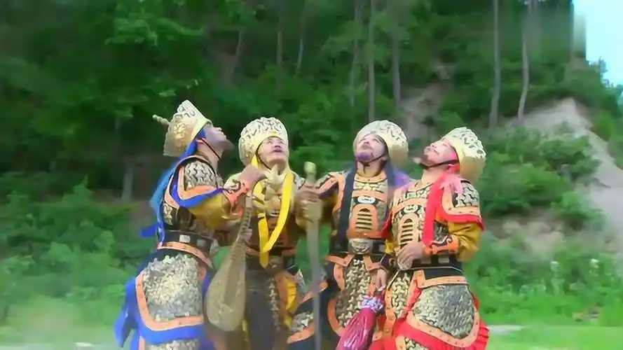 花狐貂想咬姜子牙姜子牙反手就把它驯服了魔家四将直接求饶