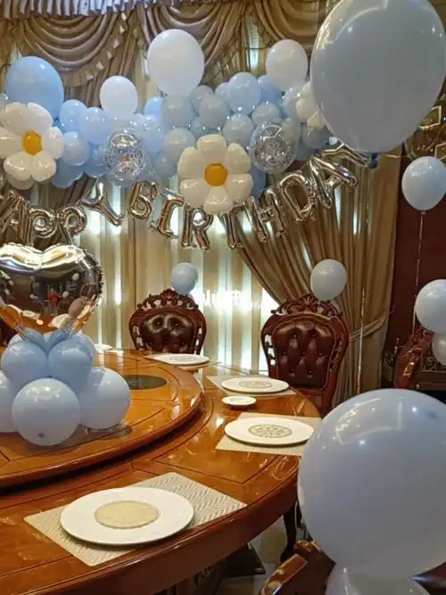 庄河生日气球包间布置