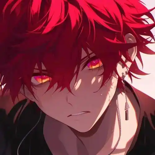 动漫头像 | share"红色系动漫男头
