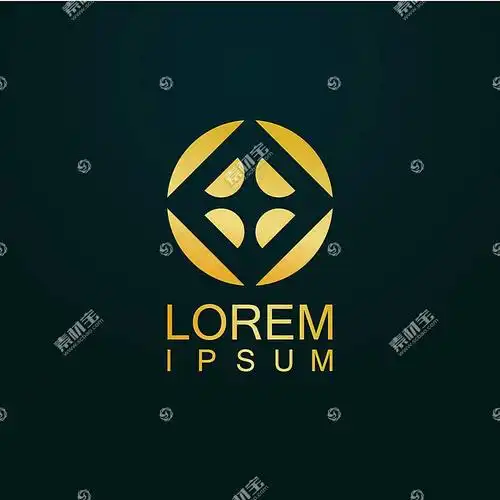 商务简洁时尚大气金色公司企业logo图标设计图片