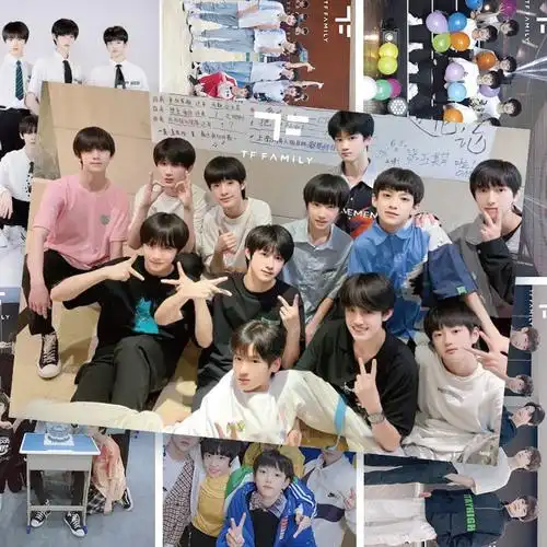 tf家族三代pb抖音tf家族三代海报墙贴 大张全员赵冠羽恩仔童禹坤