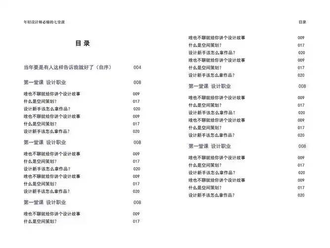 图书排版目录怎么制作教你3分钟制作精美目录