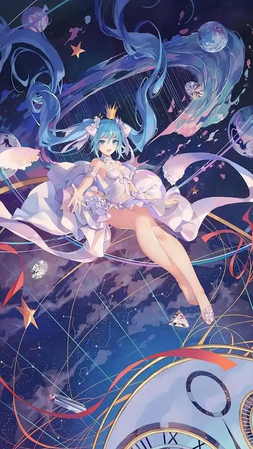 唯美动漫美女插画高清手机壁纸