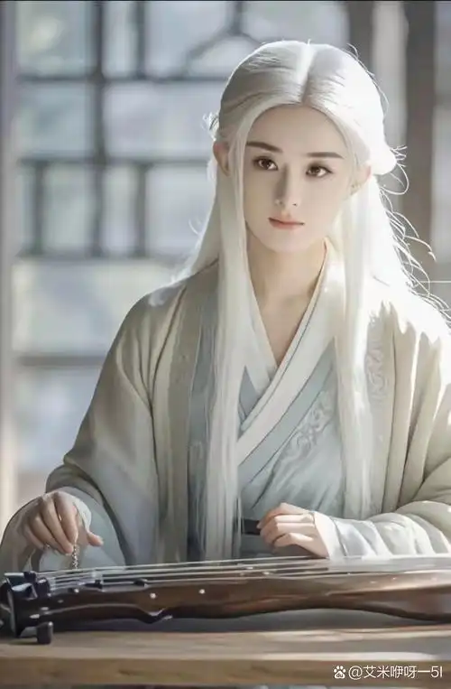 赵丽颖白头发古装造型绝美,既像小说里的女主,又像游戏里的女主,好仙