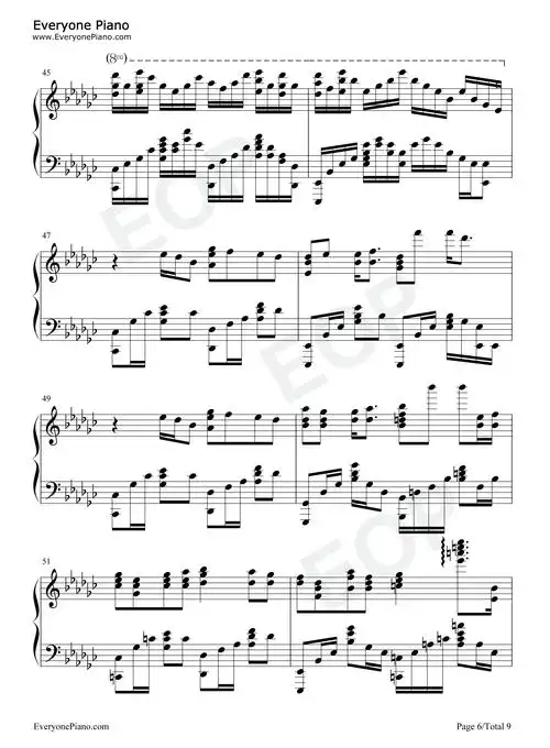 请笃信一个梦-姜子牙片尾曲五线谱预览6