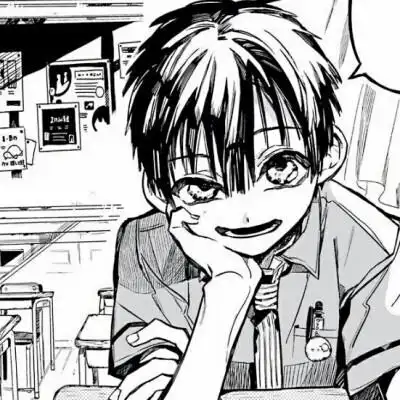 地缚少年花子君花子君 阿普 头像 黑白图源:图片搜搜