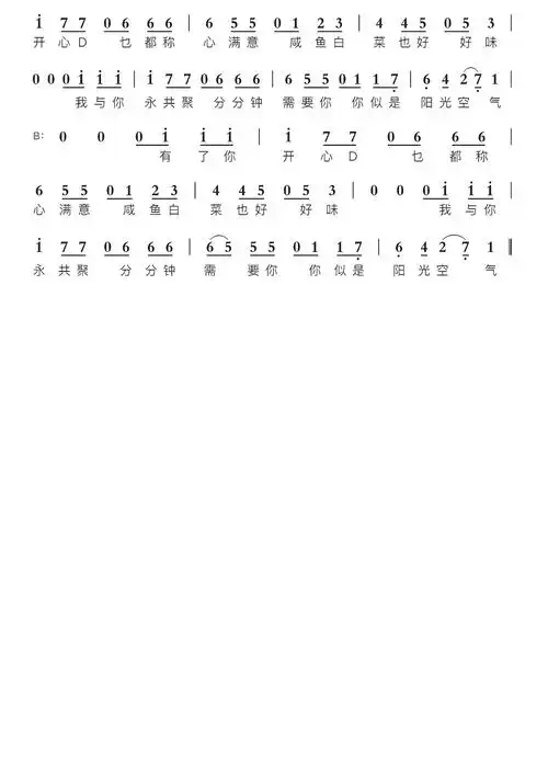 分分钟需要你智能简谱-苍强曲谱